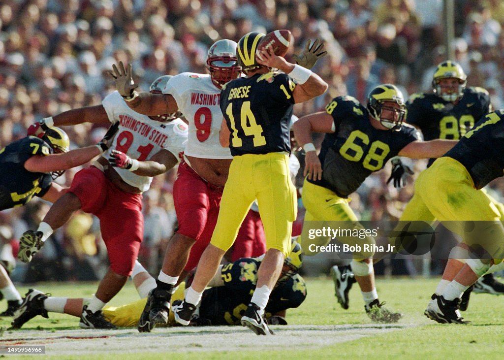Michigan Quarterback Brian Griese at Rose Bowl