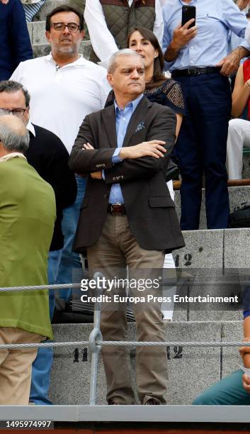 Ramon Garcia attends the press bullfight at the Plaza de las Ventas on June 4, 2023 in Madrid, Spain.