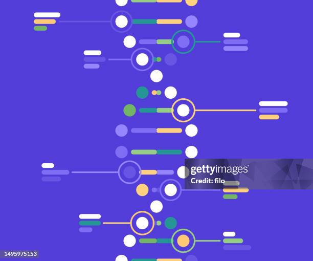 moderne wissenschaft dna-statistik helix hintergrund - helix stock-grafiken, -clipart, -cartoons und -symbole