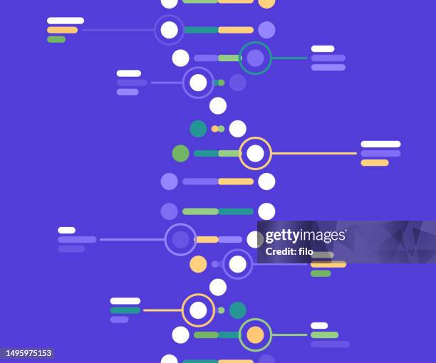 moderne wissenschaft dna-statistik helix hintergrund - crispr stock-grafiken, -clipart, -cartoons und -symbole