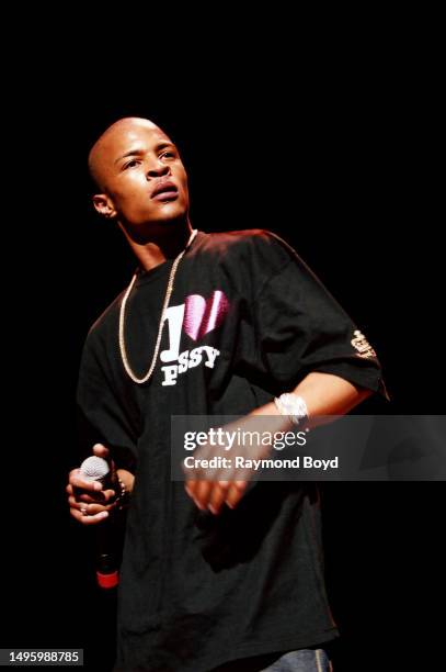 Rapper T.I. Performs at the United Center in Chicago, Illinois in April 2005.