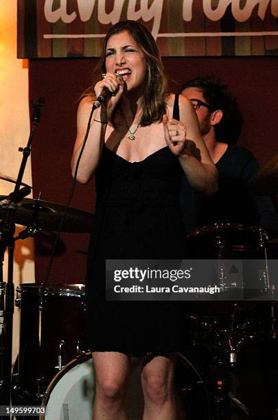 Abby Bernstein performs at her album release party and special performance at The Living Room on July 31, 2012 in New York City.