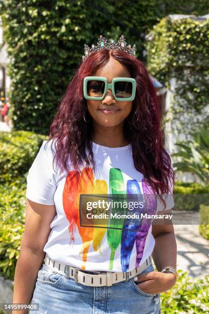 Garcelle Beauvais attends Sutton Stracke's celebration in honor of pride West Hollywood at SUTTON on June 04, 2023 in West Hollywood, California.