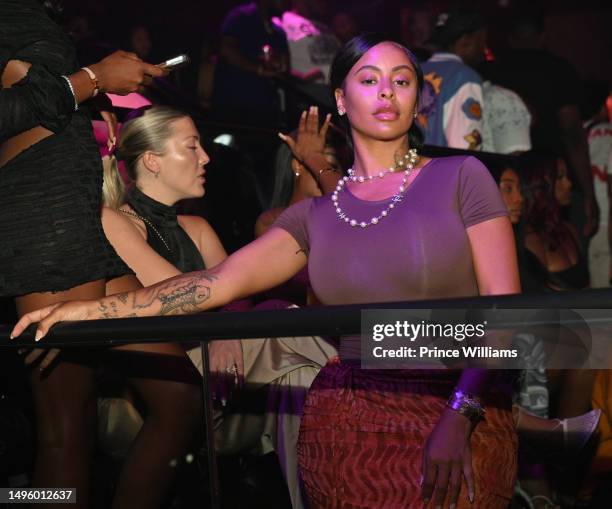 Alexis Skyy attends A Party hosted by Trey Songz at Bamboo Nightclub on June 3, 2023 in Atlanta, Georgia.