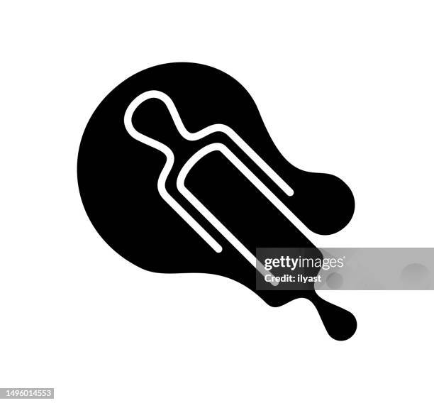 bakery black filled vector icon - making breakfast stock illustrations