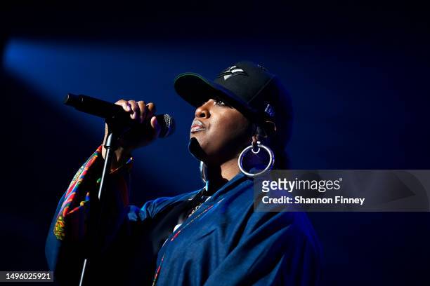 Rapsody performs at "I Am Woman: A Celebration of Women in Hip Hop" at The Kennedy Center on June 04, 2023 in Washington, DC.