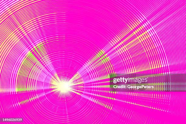 augmented reality background with light beams and zoom - exploded view technology stock illustrations