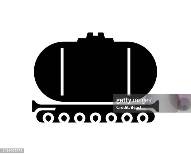 oil train black filled vector icon - ship construction stock illustrations
