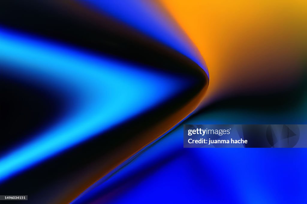 Metallic abstract wavy liquid background layout design tech innovation
