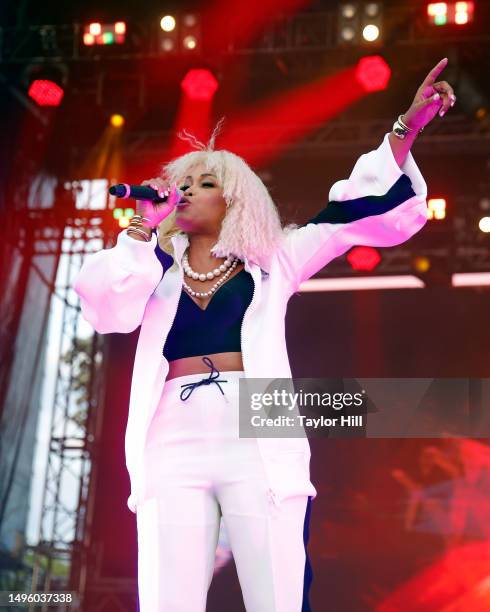 Eve performs during the 2023 The Roots Picnic at The Mann on June 04, 2023 in Philadelphia, Pennsylvania.