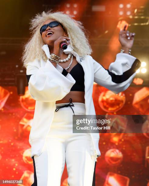 Eve performs during the 2023 The Roots Picnic at The Mann on June 04, 2023 in Philadelphia, Pennsylvania.