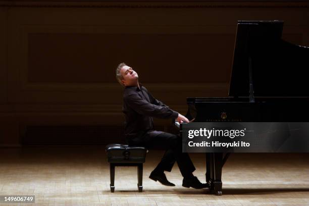 Jeremy Denk performing Charles Ives's "Piano Sonata No. 2" at Carnegie Hall on Sunday afternoon, March 27, 2011.