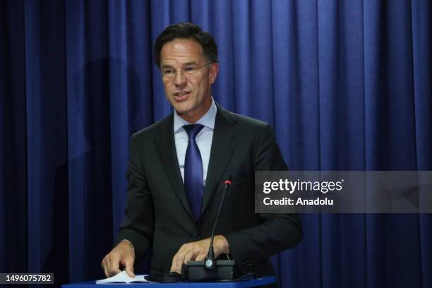 Mark Rutte Press Conference 17,249 Mark Rutte Photos Stock Photos, High-Res Pictures, and Images ...