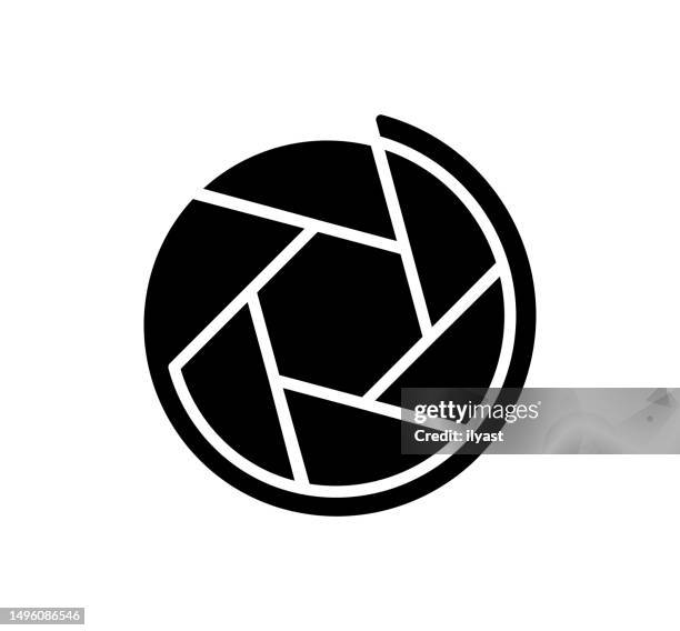 shutter black filled vector icon - white instagram logo stock illustrations