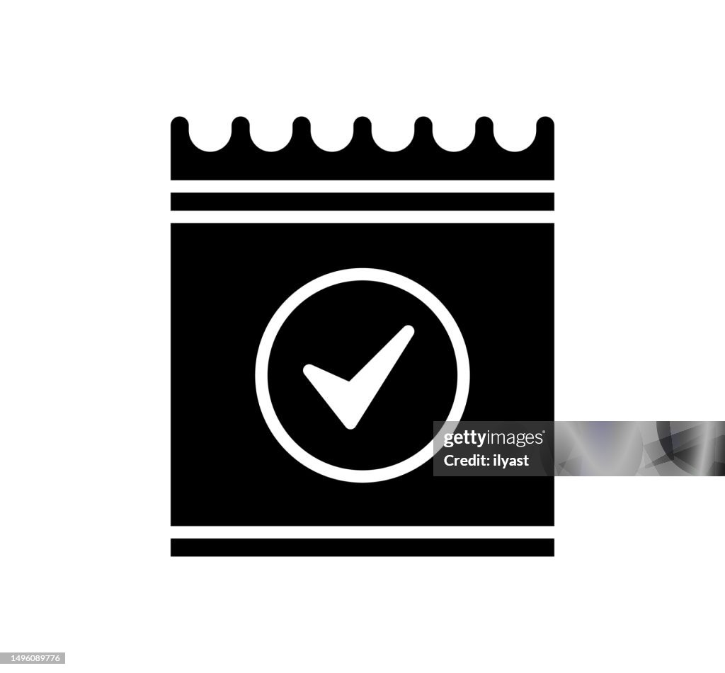 Scheduling Black Filled Vector Icon