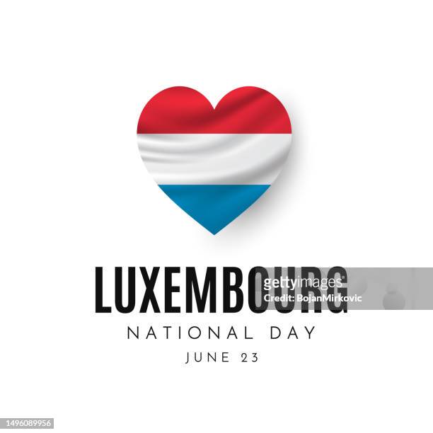 luxembourg national day, june 23. vector - national day in luxembourg stock illustrations