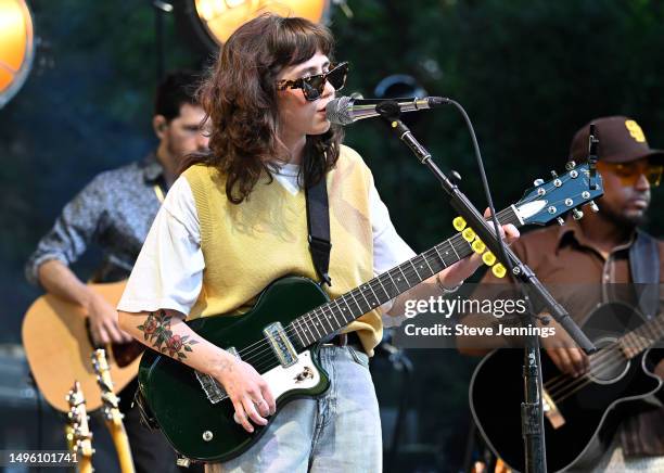 Clairo performs on Day 3 of Re:SET Concert Series at Frost Amphitheatre on June 04, 2023 in Stanford, California.