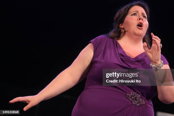 The Metropolitan Opera's Summer Recital Series at Central Park Summerstage on Monday night, July 11, 2011.This image:The soprano Angela Meade.