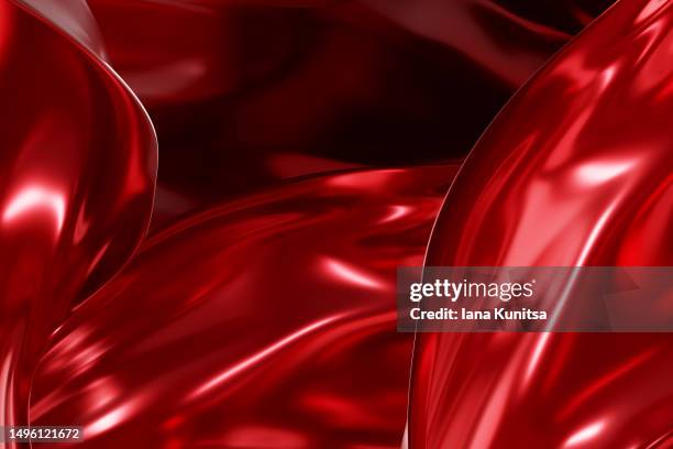 abstract glossy red and black background. beauty 3d pattern. - red and black background stock pictures, royalty-free photos & images