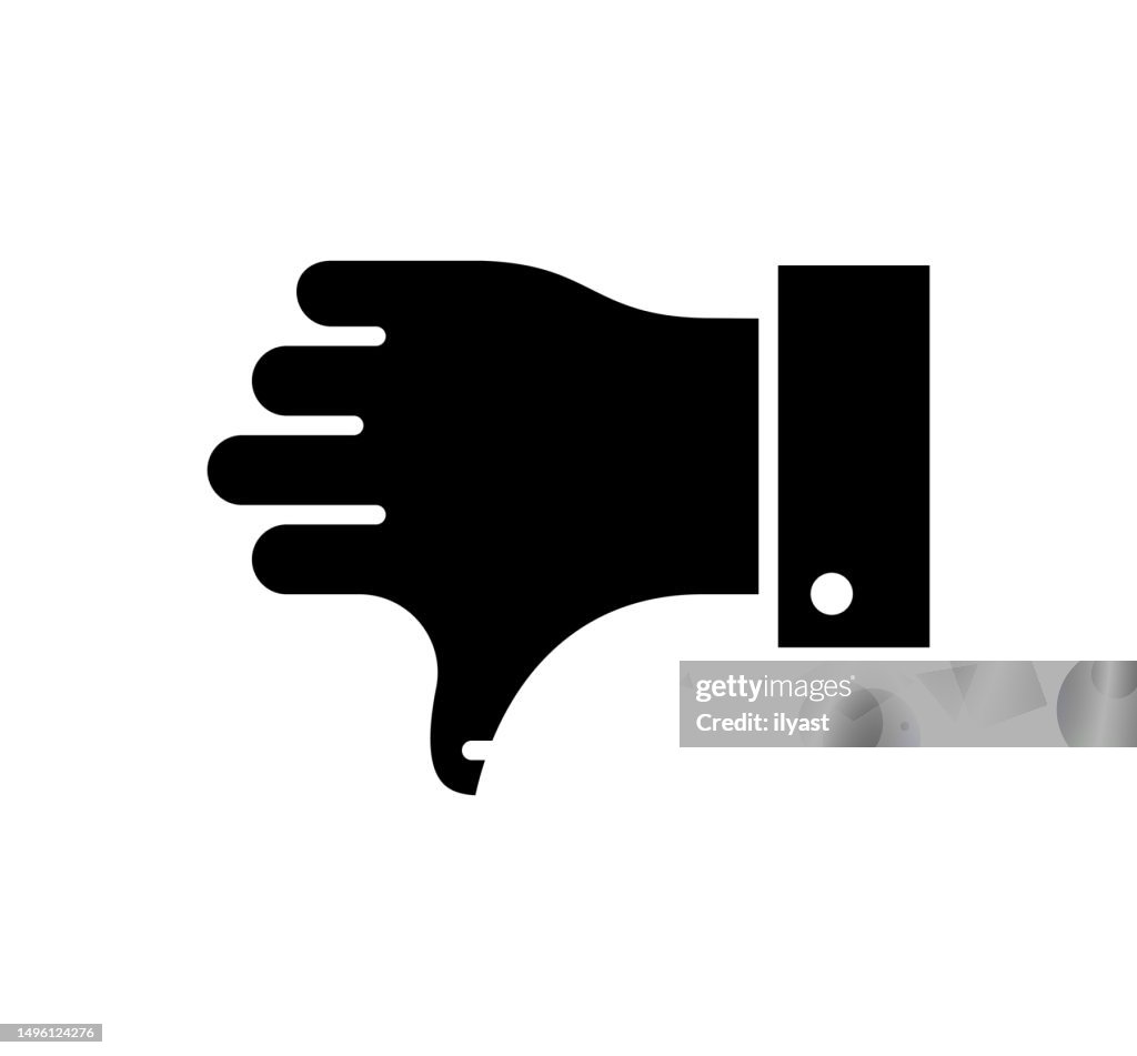 Nicht gutes schwarz gefülltes Vektorsymbol