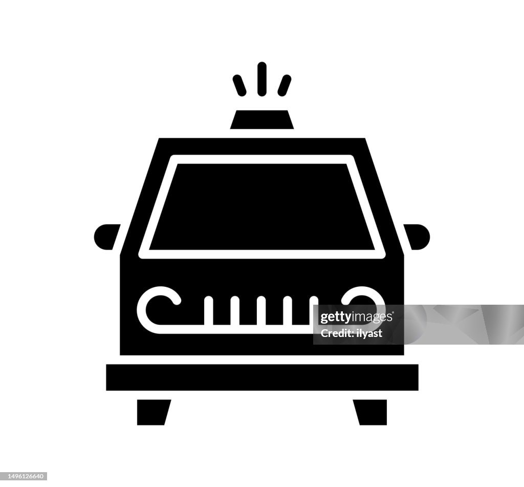 Police Black Filled Vector Icon
