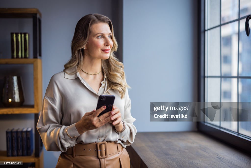 Women leader in her business