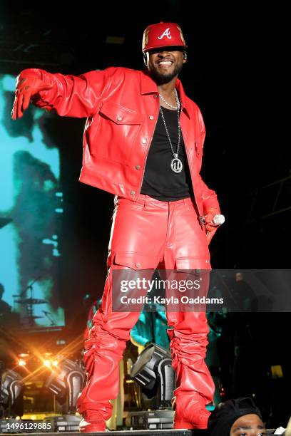 Usher performs at the 2023 Roots Picnic at The Mann on June 04, 2023 in Philadelphia, Pennsylvania.