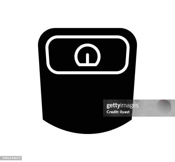 weight black filled vector icon - home workout weights stock illustrations