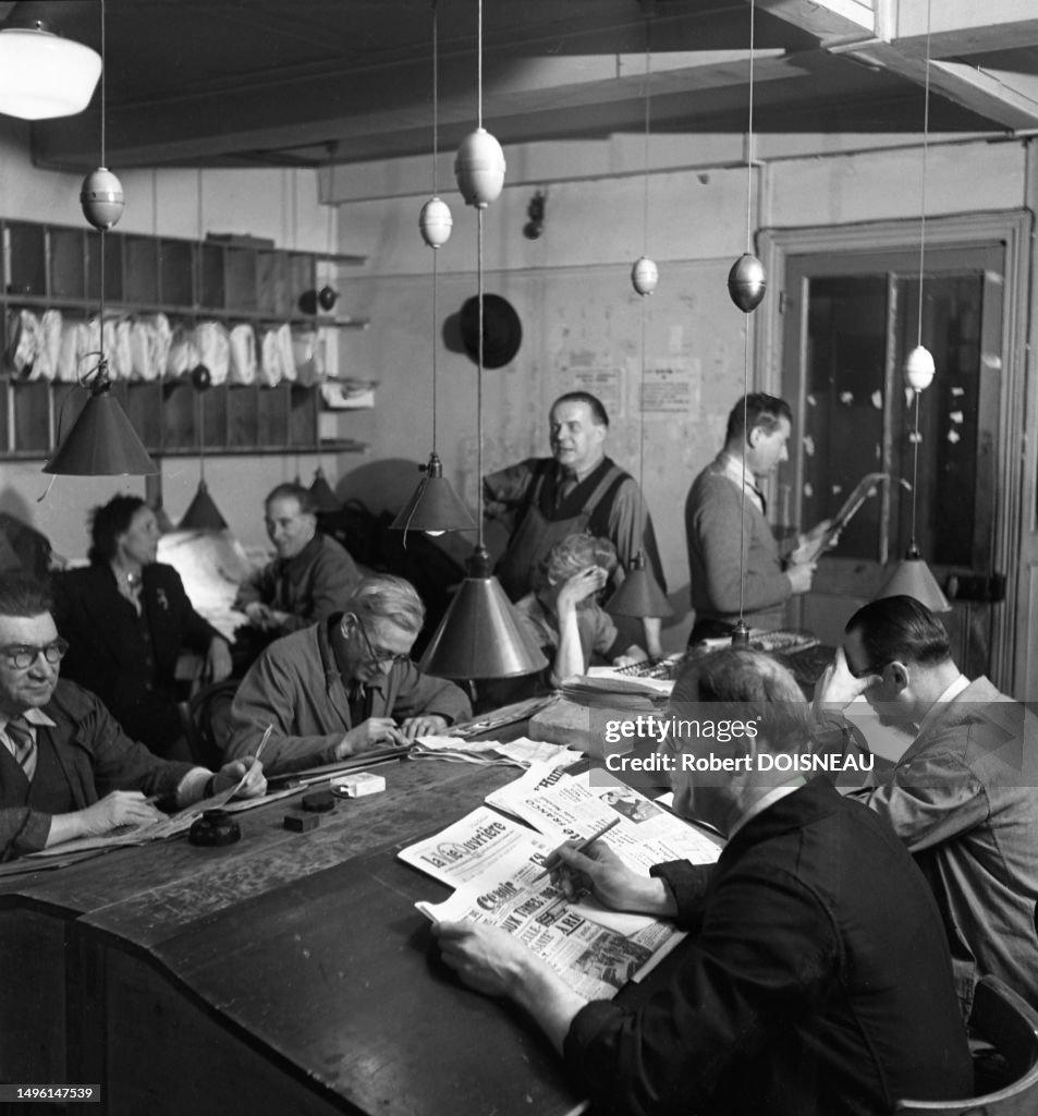 Imprimerie de "Ce soir" avril 1948