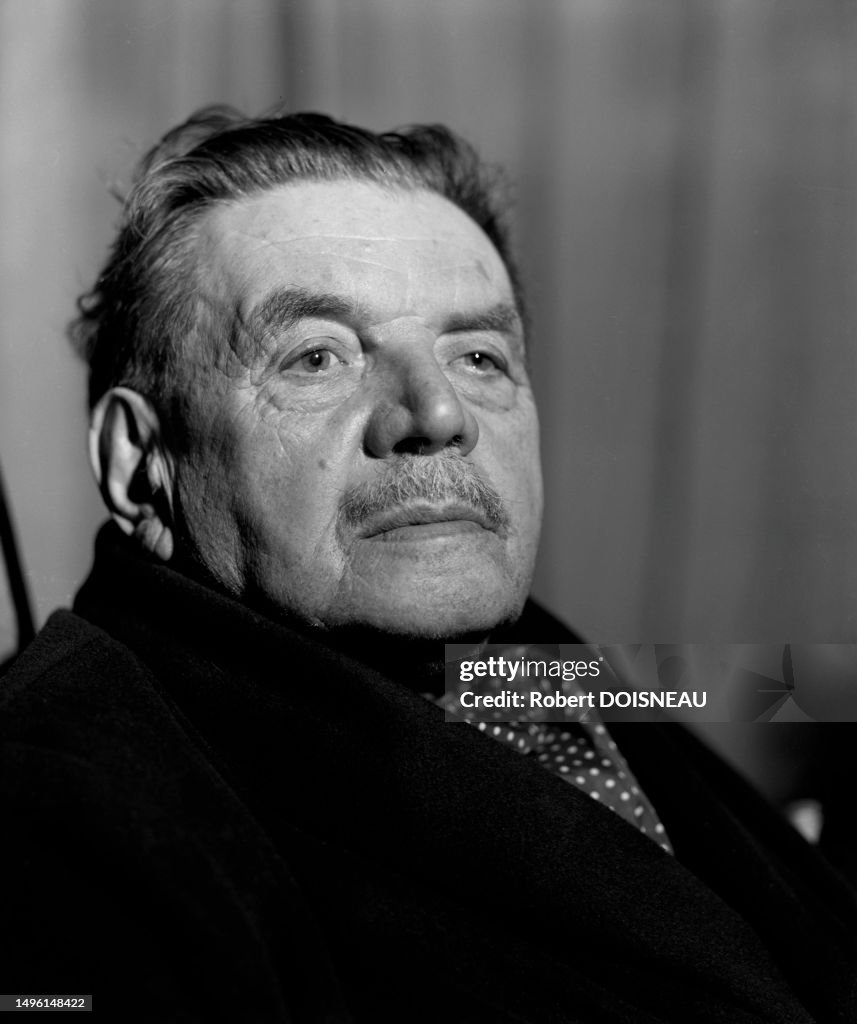 Portrait de l'académicien et homme d'État Edouard Herriot le 29 avril ...