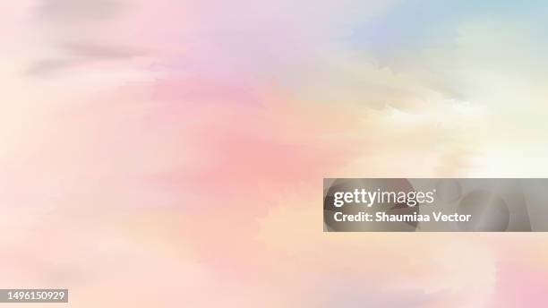 colourful blurred defocused watercolour abstract background design - coral colored stock illustrations