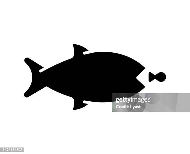 fishing black filled vector icon - troll stock illustrations