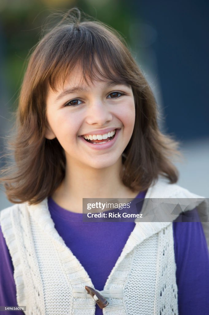 Smiling Caucasian girl