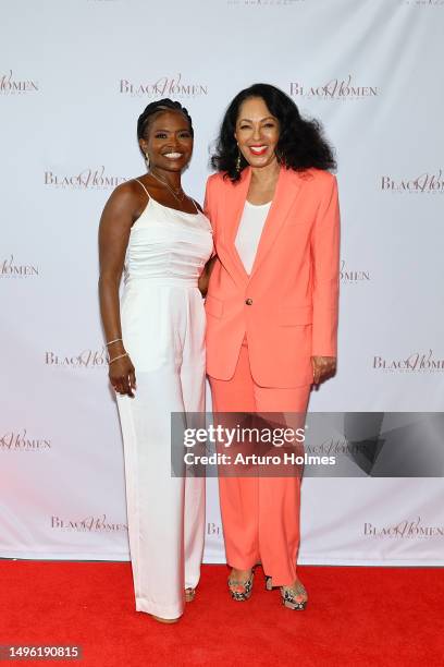 LaChanze and Debra Martin Chase attend the 2023 Black Women On Broadway Awards at Knickerbocker Hotel on June 05, 2023 in New York City.