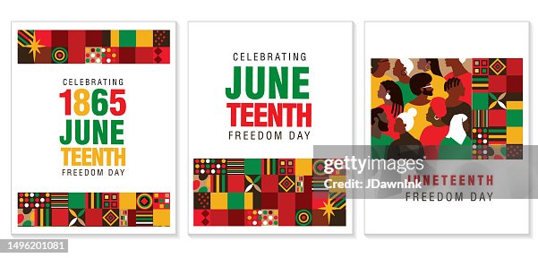 Juneteenth Freedom Day Celebration set of vertical design templates Juneteenth Freedom Day Celebration set of vertical design templates
