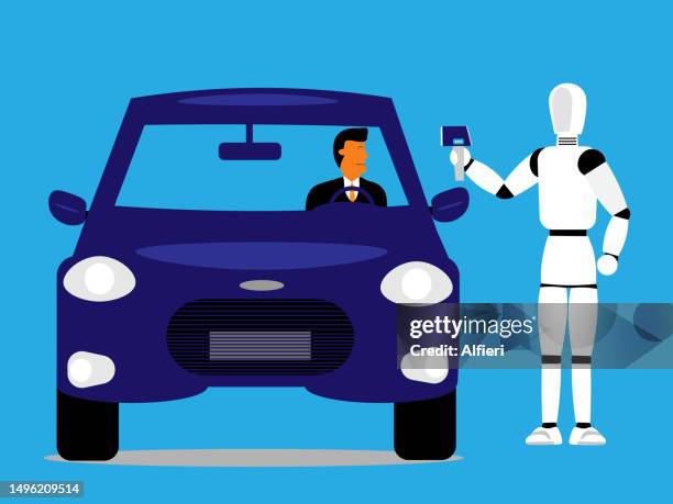 ai taking temperature - digital thermometer stock illustrations