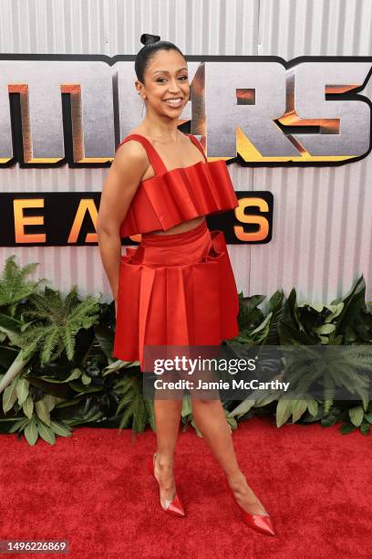 Liza Koshy attends Paramount's "Transformers: Rise Of The Beasts" New York Premiere at Kings Theatre on June 05, 2023 in New York City.