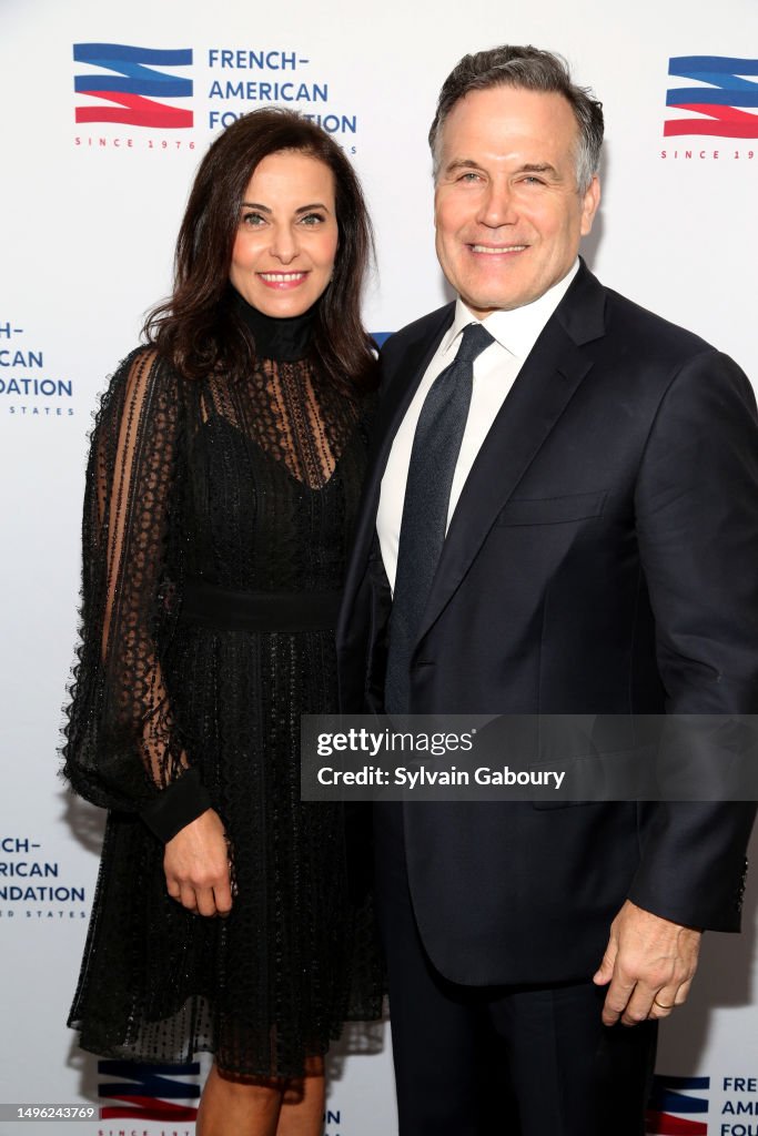 Dina Powell McCormick and Dave McCormick attend the French-American ...