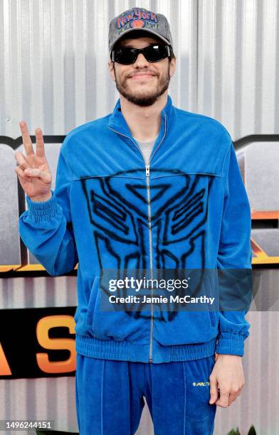 Pete Davidson attends Paramount's "Transformers: Rise Of The Beasts" New York Premiere at Kings Theatre on June 05, 2023 in New York City.