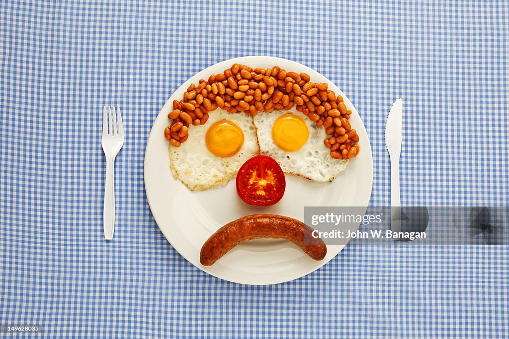 An unhappy fast-food breakfast