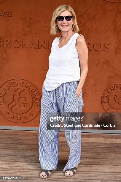 Michele Laroque attends the 2023 French Open at Roland Garros on June 05, 2023 in Paris, France.