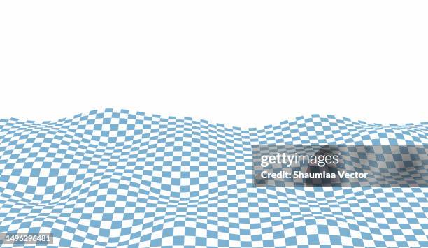 distorted checkered pattern abstract background design - millennium stock illustrations