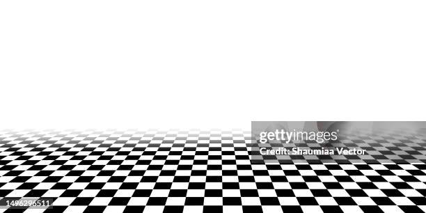 distorted checkered pattern abstract background design - black and white checkered stock illustrations