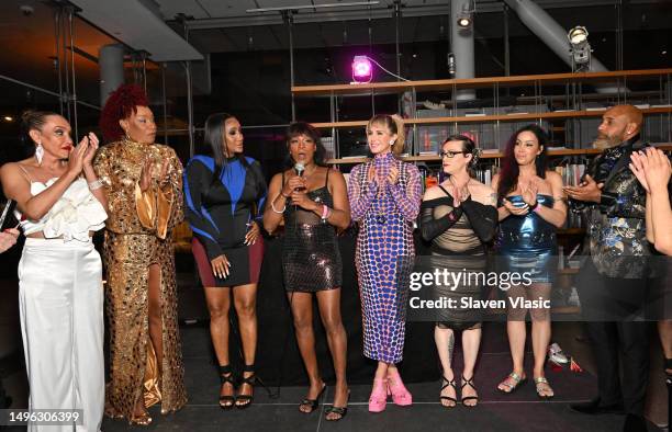 Ceyenne Doroshow, Cecilia Gentili, Kristen Lovell, Zackary Drucker and guests attend an afterparty for HBO Documentary Films' The Stroll at Whitney...