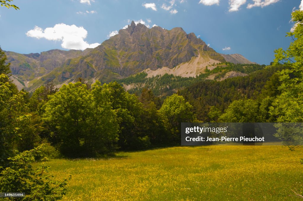 Pelens peaks, French Riviera hinterland in summer