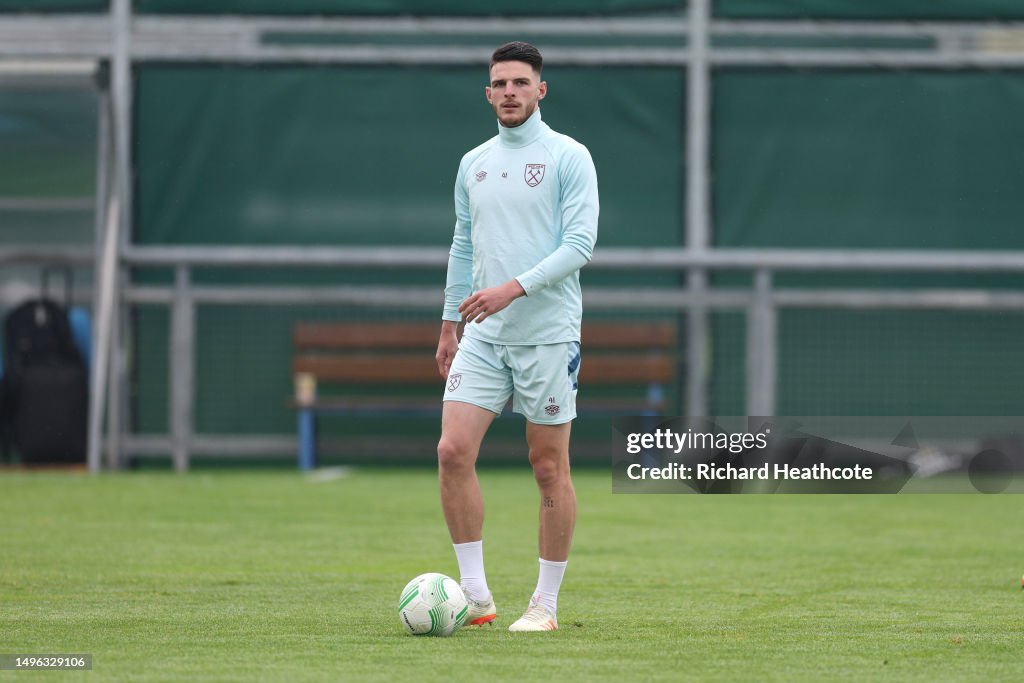 West Ham United FC Training Session And Press Conference - UEFA Europa Conference League Final 2022/23