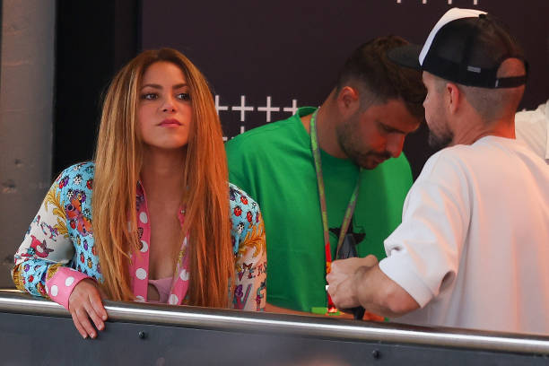 Shakira attends during the F1 Grand Prix of Spain at Circuit de Barcelona-Catalunya on June 04, 2023 in Barcelona, Spain.