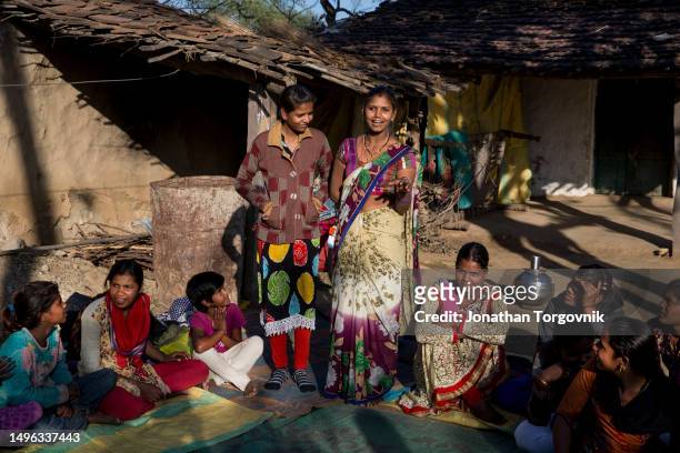 January 29, 2017: Young girls take part in programs organized by a local NGO with a mission to help prevent child marriage. January 29, 2017 In...