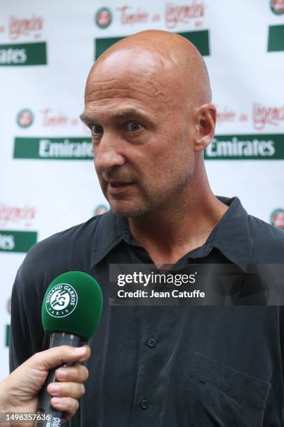 Andrei Medvedev of Ukraine attends the media day for the 2023 Trophy of Legends during the 2023 French Open at Stade Roland Garros on June 5, 2023 in...