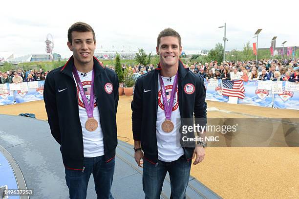 Nick McCrory, David Boudia during the 2012 Summer Olympic Games on July 31, 2012 in London, England --